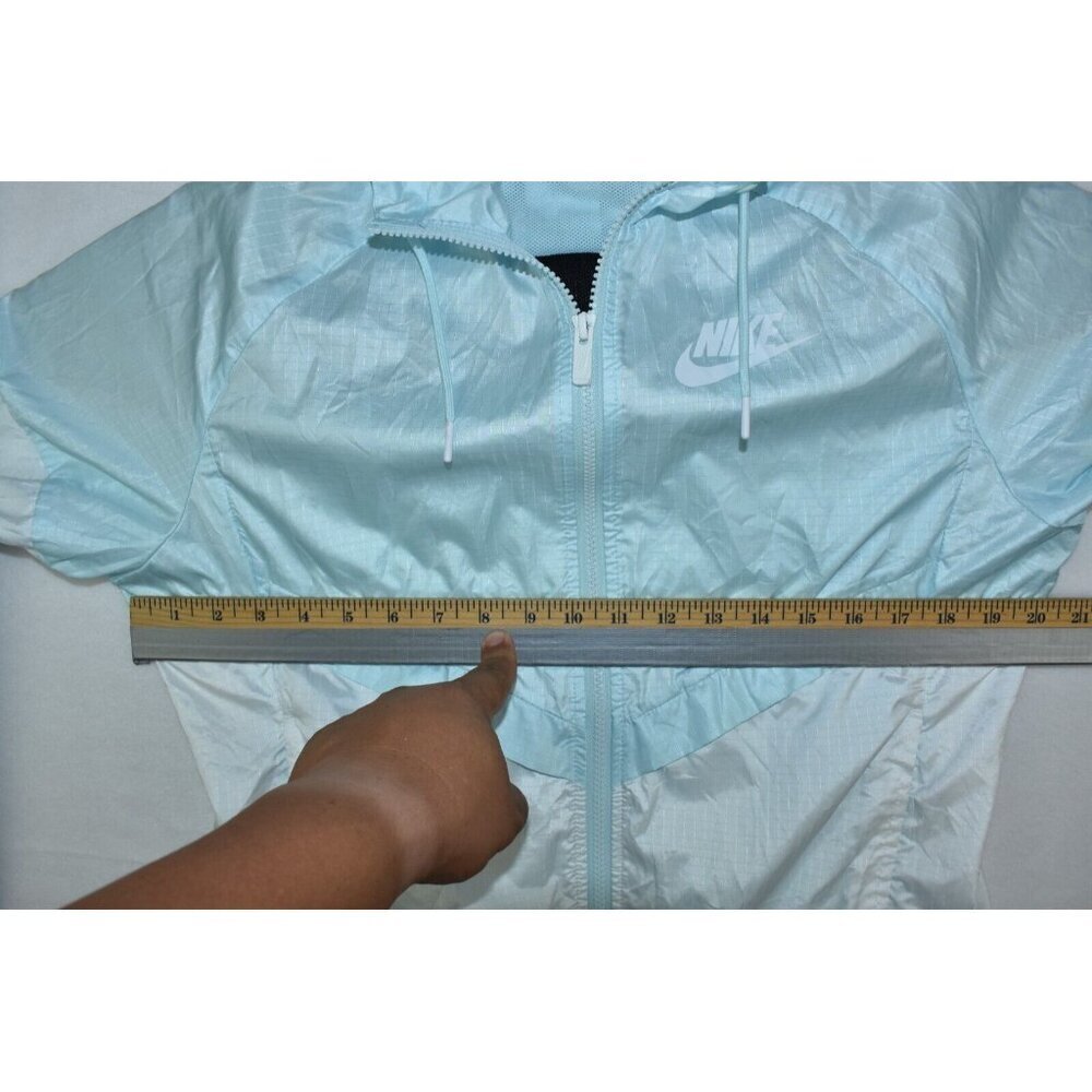 Nike Sportswear Windrunner Women’s Jacket Size M Mint/White Full Zip -Flaws- - Picture 13 of 14